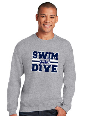 McKinney Swim/Dive - Big Design - Crew Sweatshirt