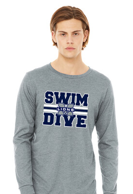 McKinney Swim/Dive - Big Design - Bella+Canvas Long Sleeve