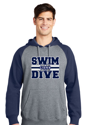 McKinney Swim/Dive - Big Design - Raglan Hoodie