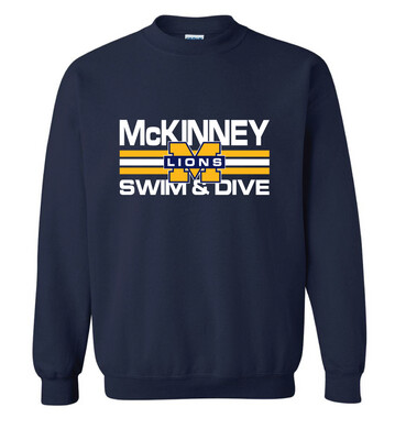 McKinney Swim/Dive - Small Design - Crew Sweatshirt