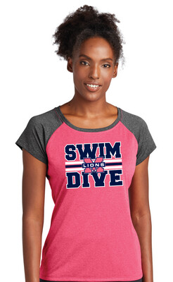 McKinney Swim/Dive - Big Design - Heather Scoop Neck