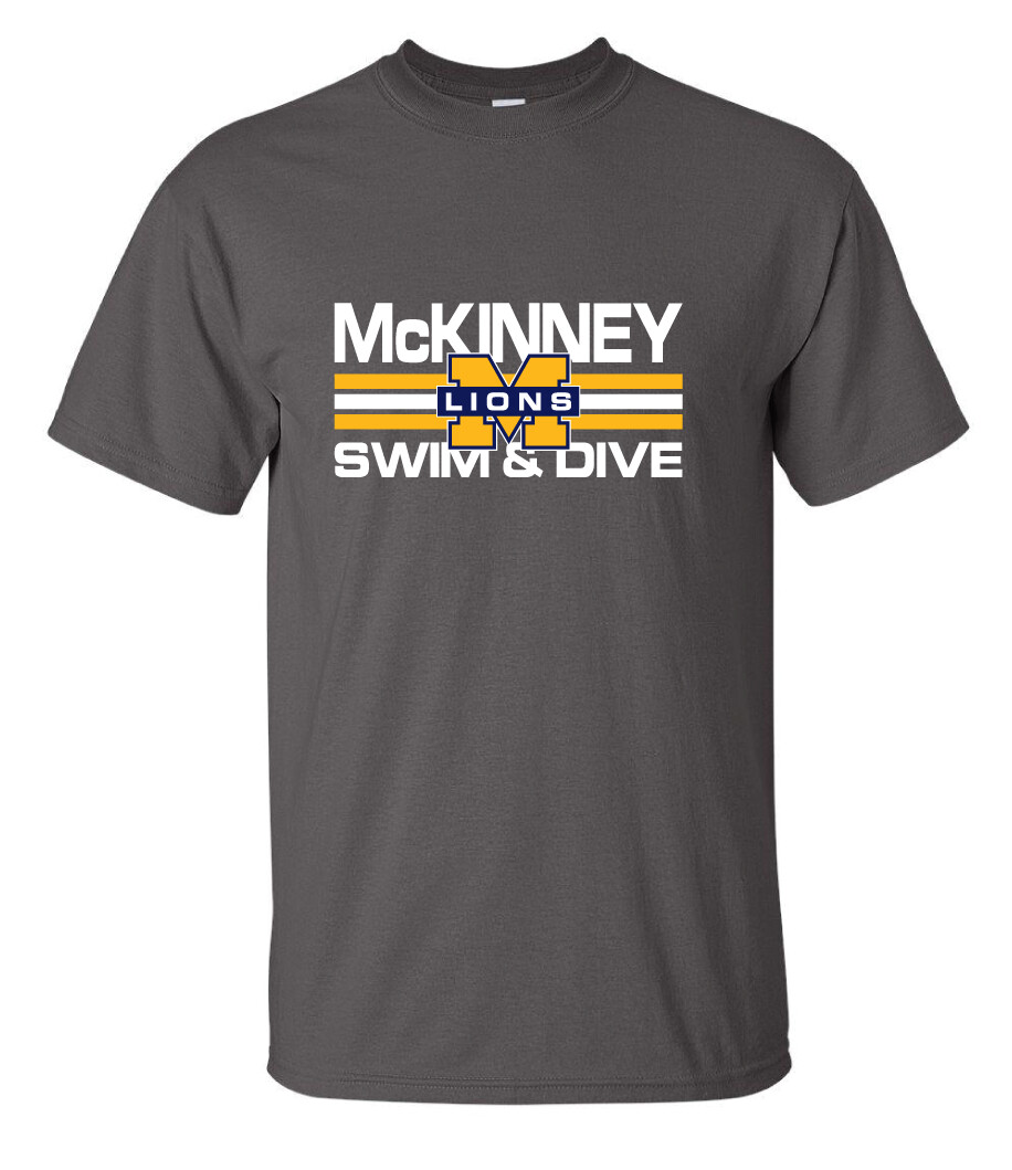 McKinney Swim/Dive - Small Design - Short Sleeve, Color: Charcoal