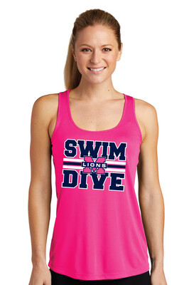 McKinney Swim/Dive - Big Design - Dri-Fit Racerback Tank