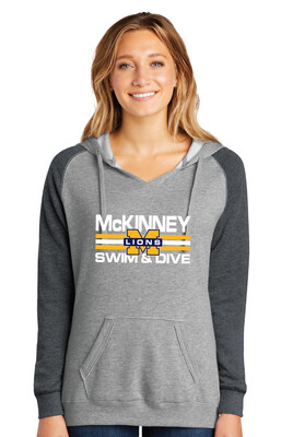 McKinney Swim/Dive - Small Design - Lightweight Raglan Hoodie