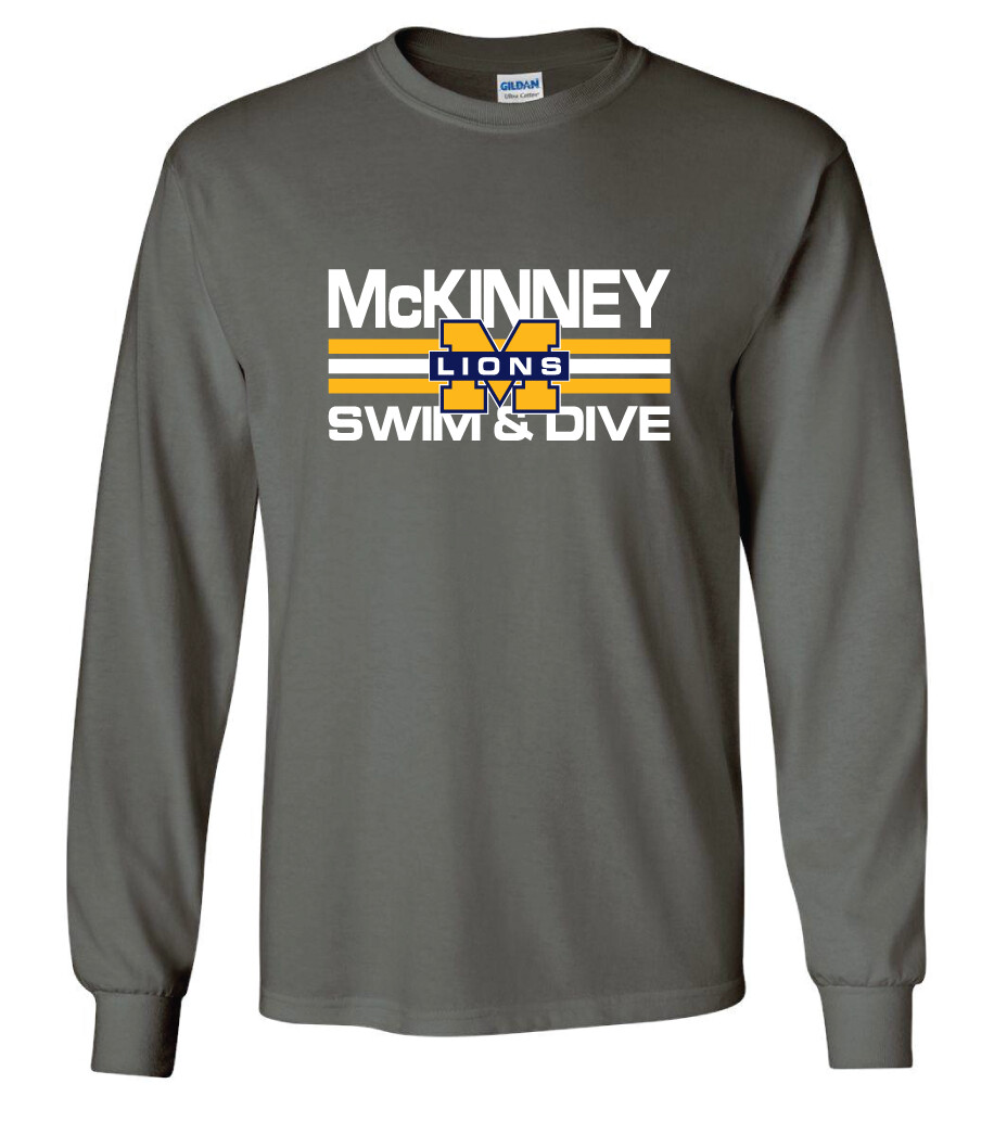 McKinney Swim/Dive - Small Design - Long Sleeve, Color: Charcoal