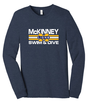 McKinney Swim/Dive - Small Design - Bella+Canvas Long Sleeve
