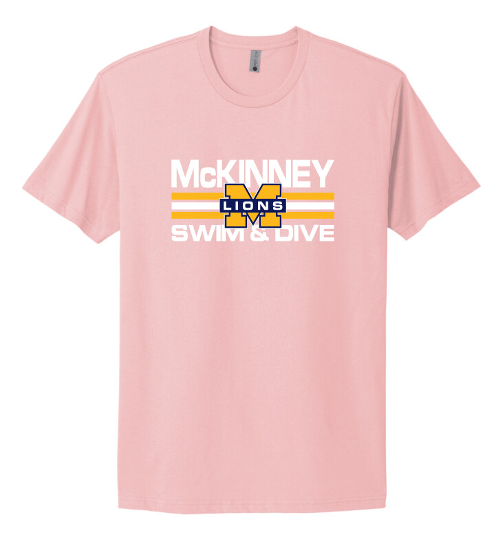 McKinney Swim/Dive - Small Design - Next Level Short Sleeve, Color: Light Pink