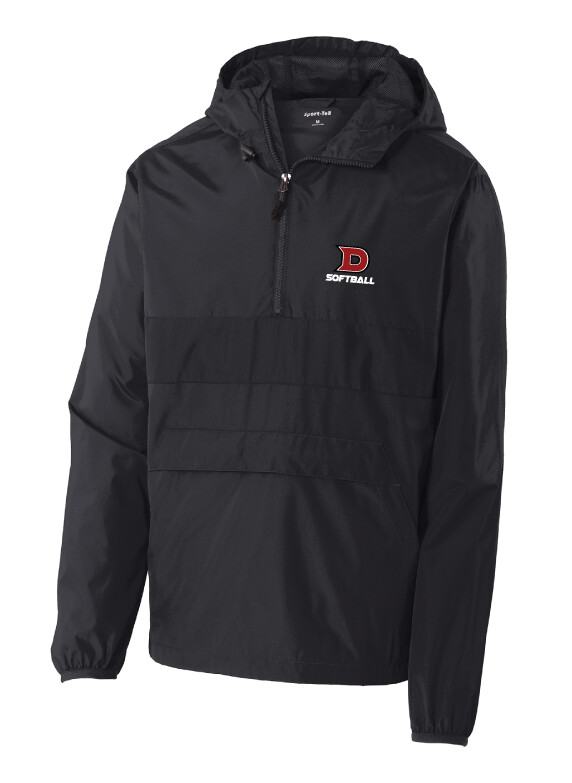 DCC Softball - Embroidered Anorak, Garment Color: Black