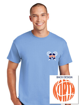 North Tennis - Crossed Rackets - Short Sleeve