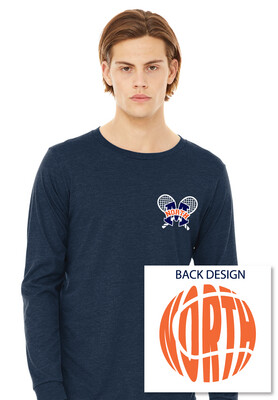 North Tennis - Crossed Rackets - Bella+Canvas Long Sleeve
