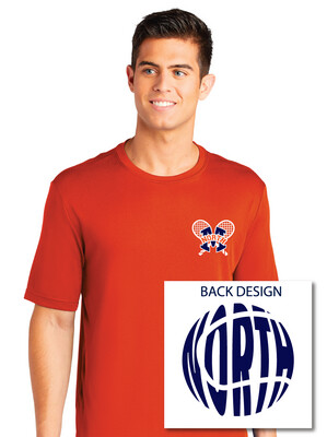 North Tennis - Crossed Rackets - Dri-Fit Short Sleeve