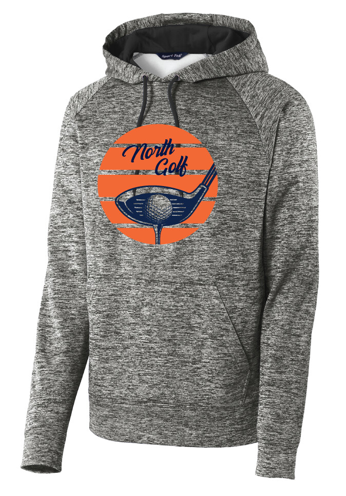 North Golf - Sunrise - Electric Dri-Fit Hoodie, Color: White Black