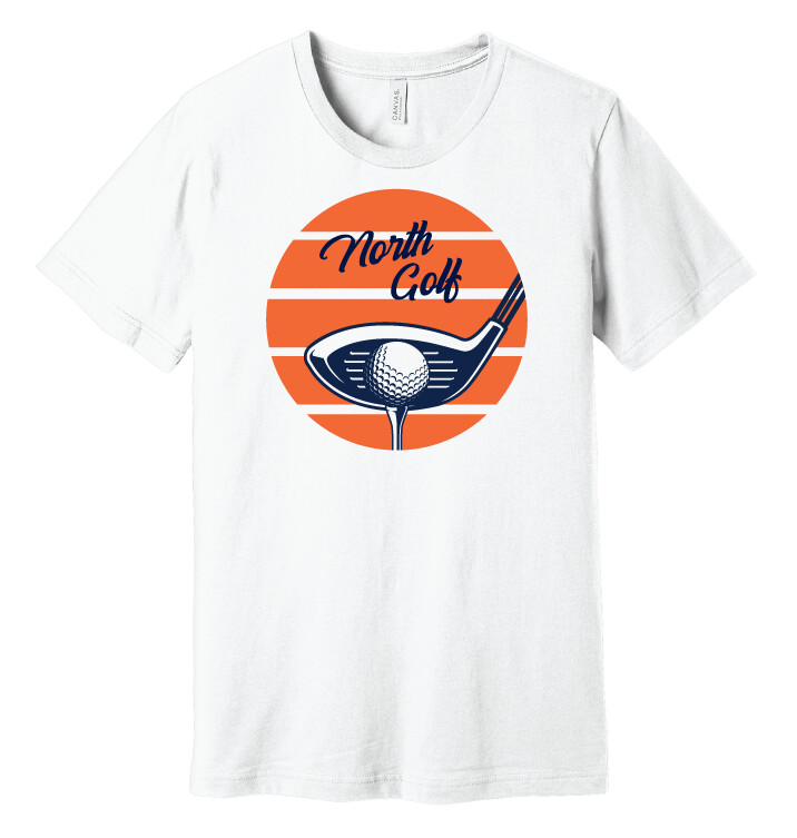 North Golf - Sunrise - Bella+Canvas Short Sleeve, Color: White