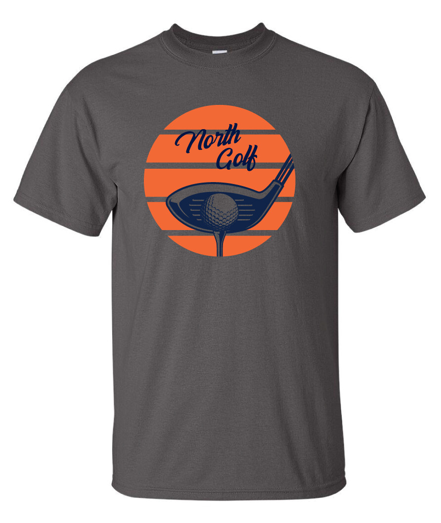 North Golf - Sunrise - Short Sleeve, Color: Charcoal
