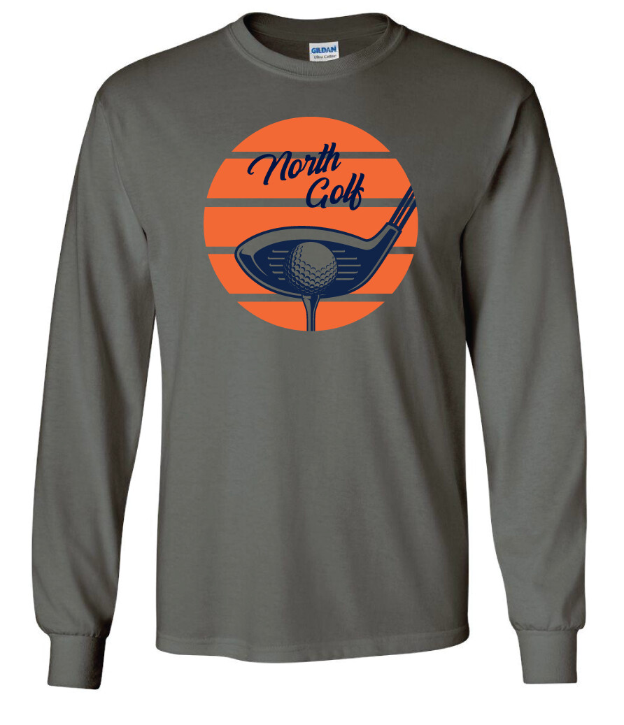 North Golf - Sunrise - Long Sleeve, Color: Charcoal