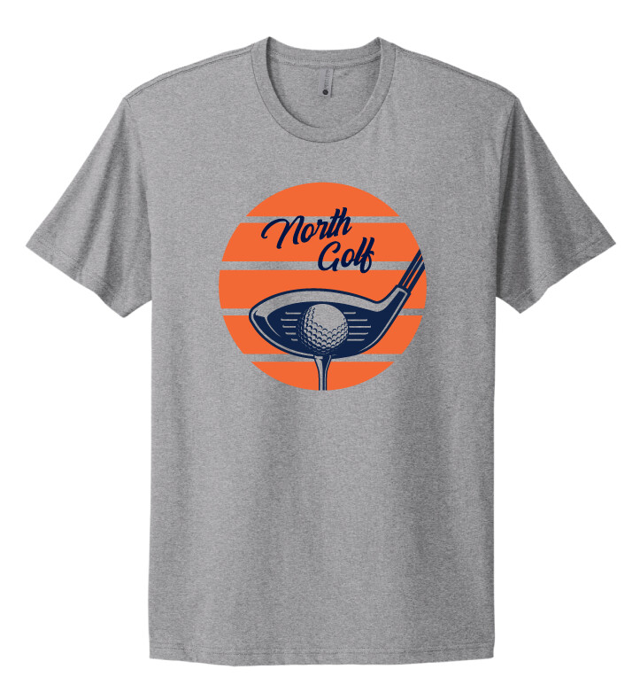 North Golf - Sunrise - Next Level Short Sleeve, Color: Heather Grey
