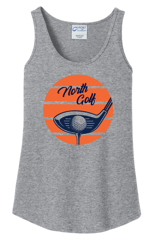 North Golf - Sunrise - Cotton Tank, Color: Grey