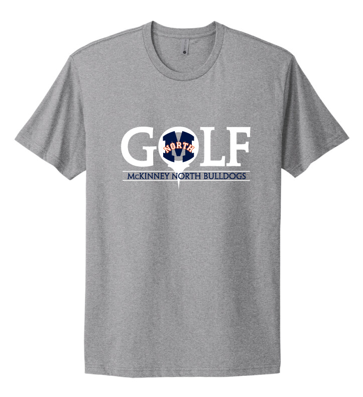 North Golf - M Golf - Next Level Short Sleeve, Color: Heather Grey