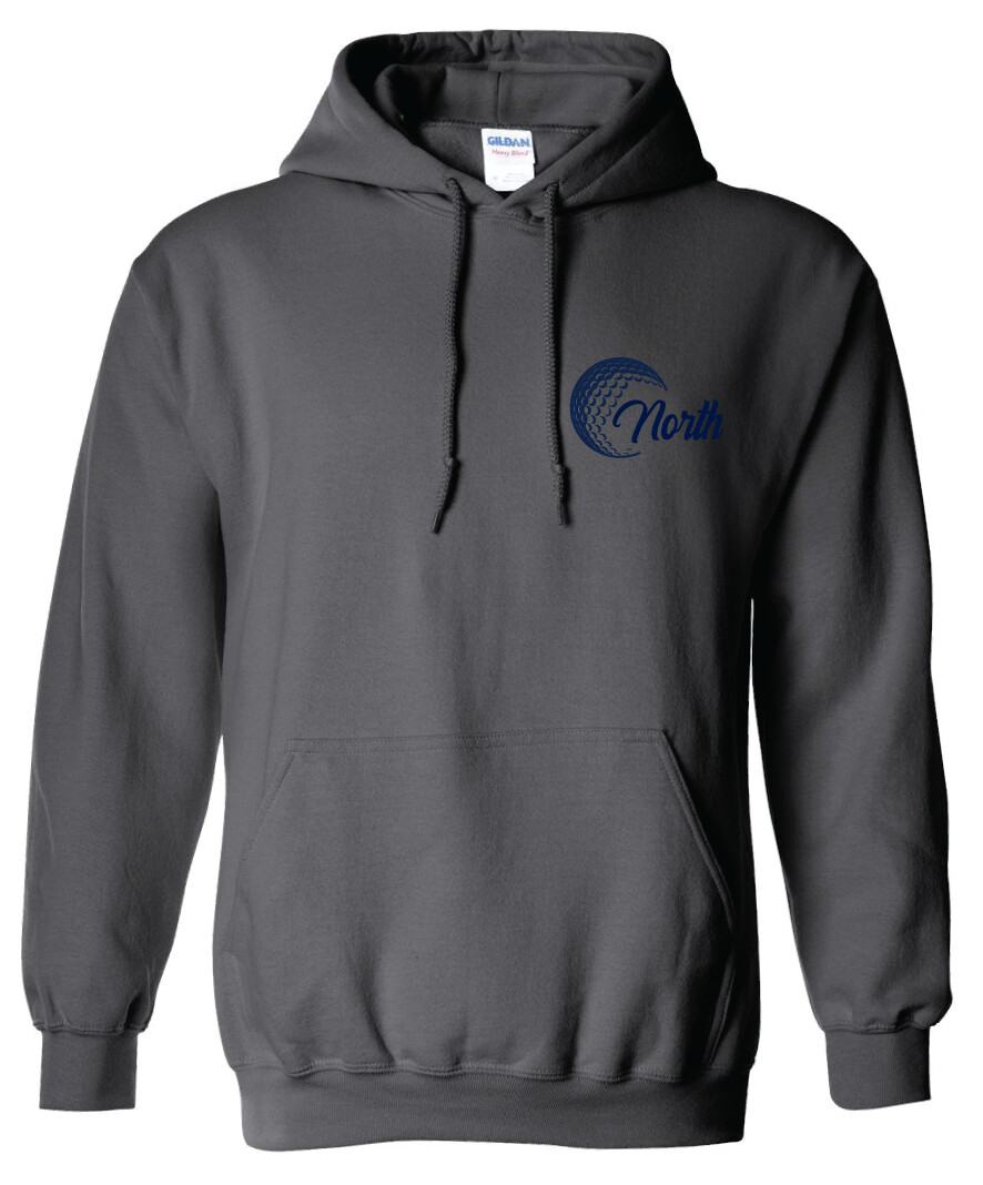 North Golf - Cursive Golf - Hoodie, Color: Charcoal
