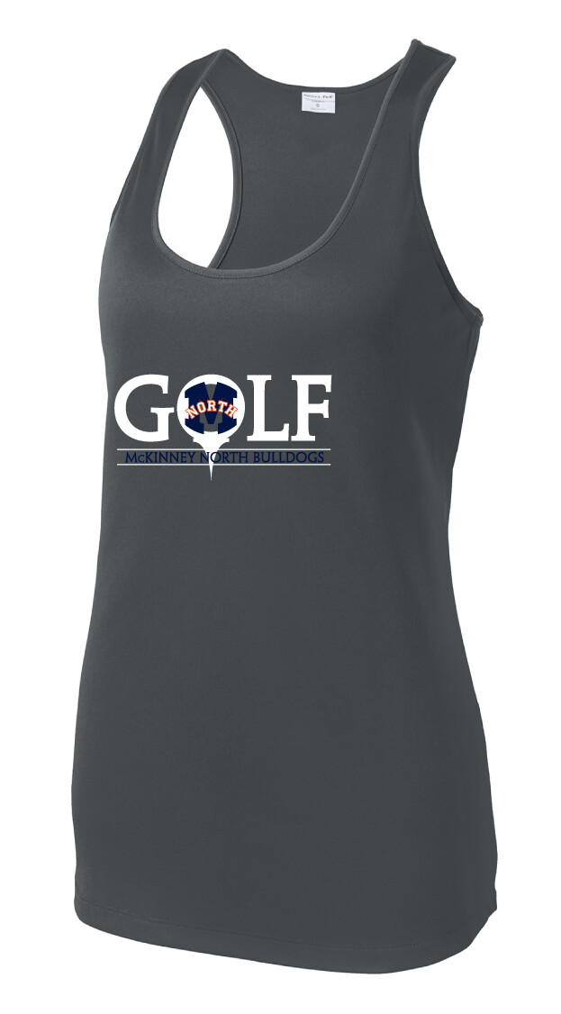 North Golf - M Golf - Dri-Fit Racerback Tank, Color: Iron Grey