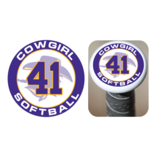 HSU Softball - Bat Knob Decals