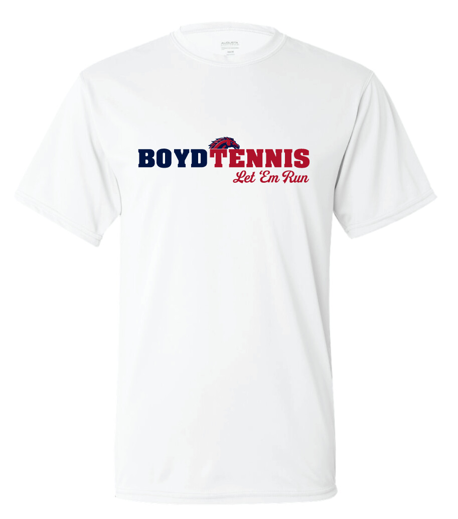 Boyd Tennis - Let &#39;Em Run - Short Sleeve, Color: White