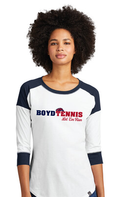 Boyd Tennis - Let &#39;Em Run - 3/4 Sleeve Baseball Raglan Tee