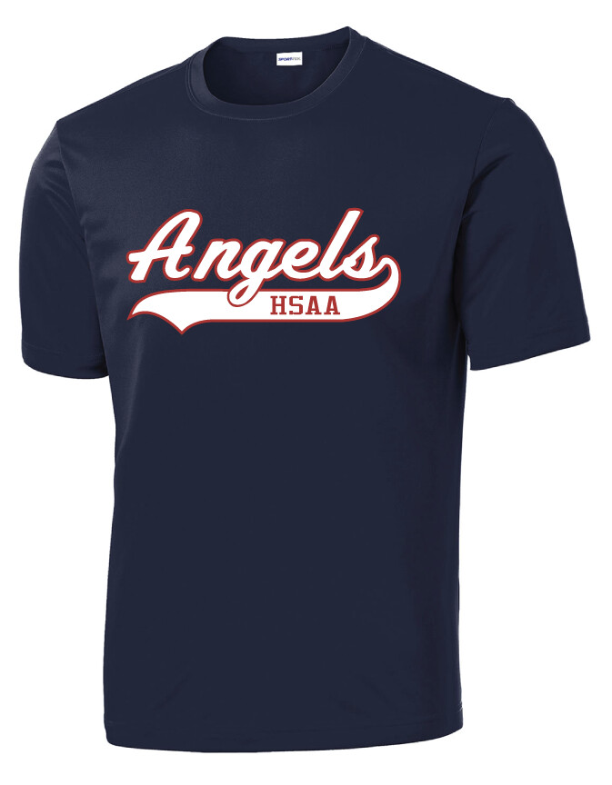 HSAA Softball - Script - Dri-Fit Short Sleeve, Color: Navy