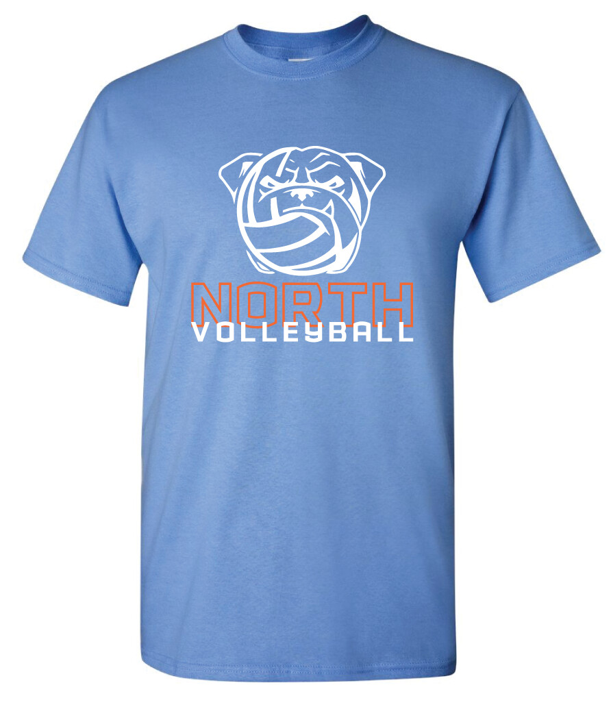 North VB - Volleydog - Short Sleeve, Garment Color: Columbia Blue