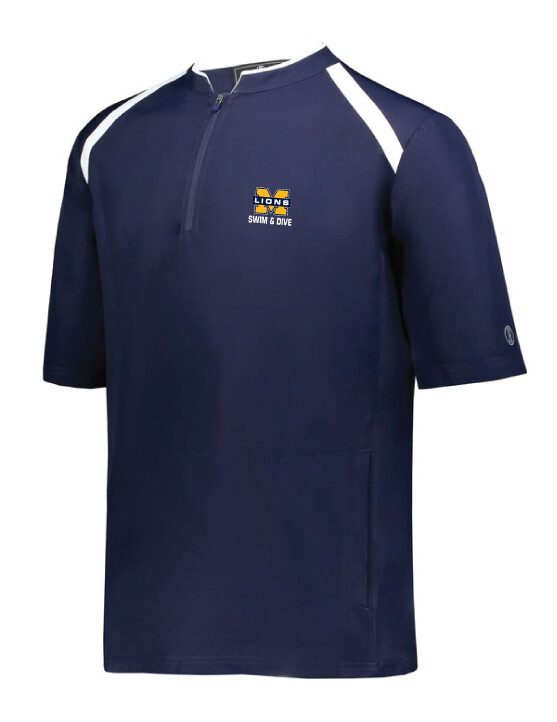 McKinney Swim &amp; Dive - Embroidered 1/4 Zip Pullover, Color: Navy