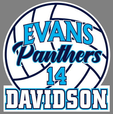Evans Panthers - Volleyball Yard Sign
