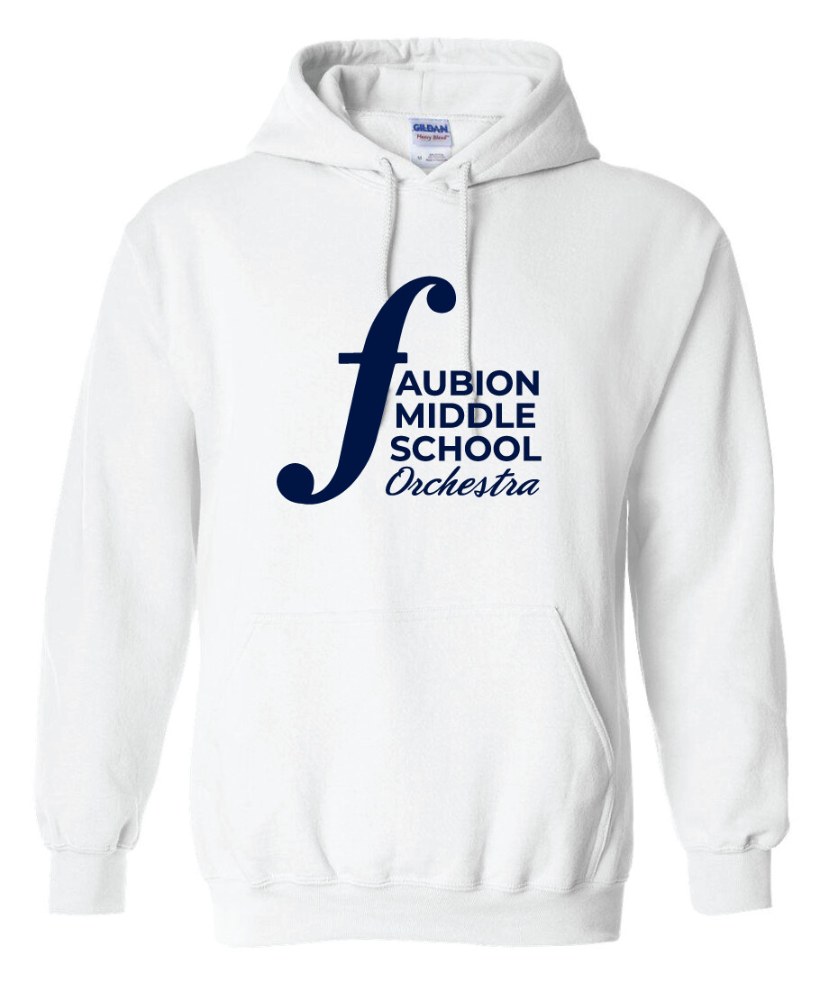 Faubion Orchestra - Orchestra Logo - Hoodie, Color: White