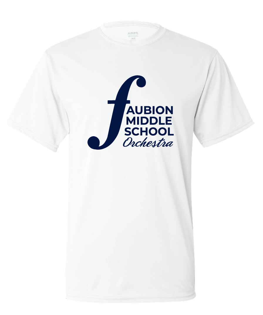 Faubion Orchestra - Orchestra Logo - Short Sleeve, Color: White