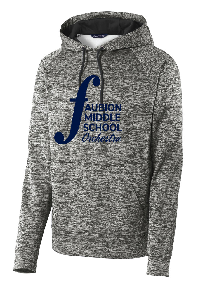 Faubion Orchestra - Orchestra Logo - Electric Dri-Fit Hoodie, Color: White Black