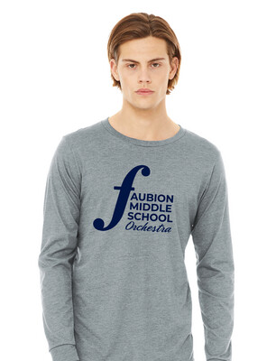 Faubion Orchestra - Orchestra Logo - Bella+Canvas Long Sleeve