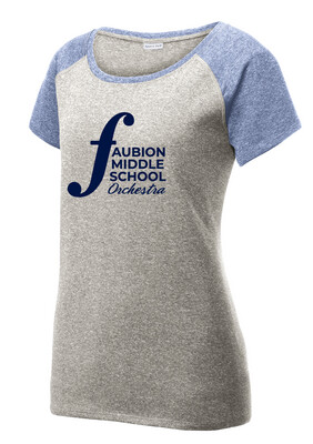 Faubion Orchestra - Orchestra Logo - Heather Scoop Neck
