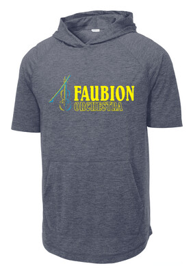 Faubion Orchestra - Neon Violin - Short Sleeve Hoodie
