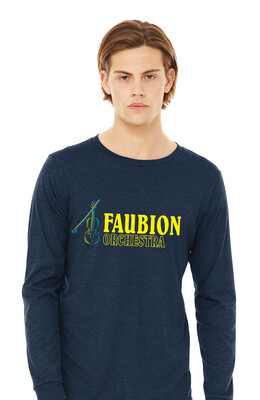 Faubion Orchestra - Neon Violin - Bella+Canvas Long Sleeve