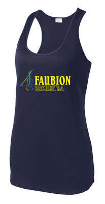 Faubion Orchestra - Neon Violin - Dri-Fit Racerback Tank