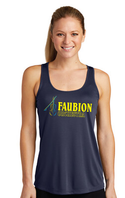 Faubion Orchestra - Neon Violin - Dri-Fit Racerback Tank