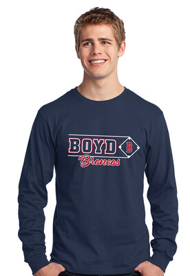Boyd Baseball - Block Script - Long Sleeve