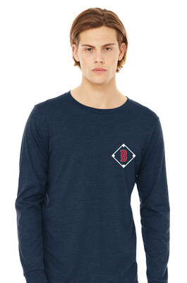 Boyd Baseball - Baseball Dots - Bella+Canvas Long Sleeve