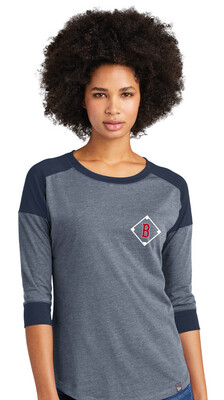 Boyd Baseball - Baseball Dots - 3/4 Sleeve Baseball Raglan Tee