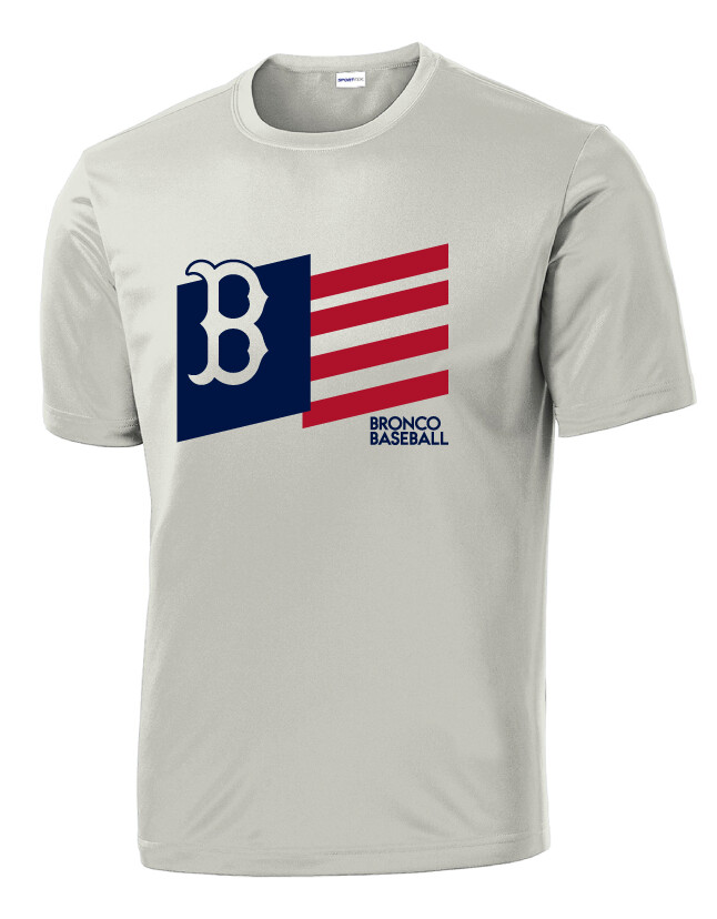 Boyd Baseball - Flag - Dri-Fit Short Sleeve, Color: Silver
