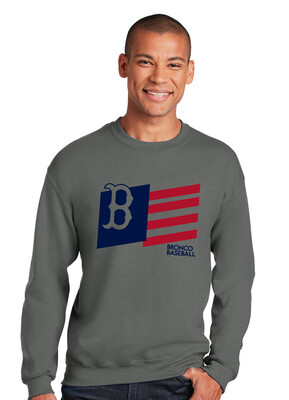 Boyd Baseball - Flag - Crew Sweatshirt
