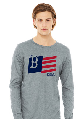 Boyd Baseball - Flag - Bella+Canvas Long Sleeve