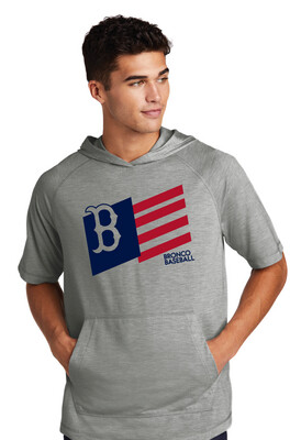 Boyd Baseball - Flag - Short Sleeve Hoodie