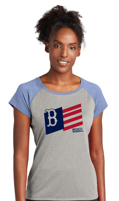 Boyd Baseball - Flag - Heather Scoop Neck