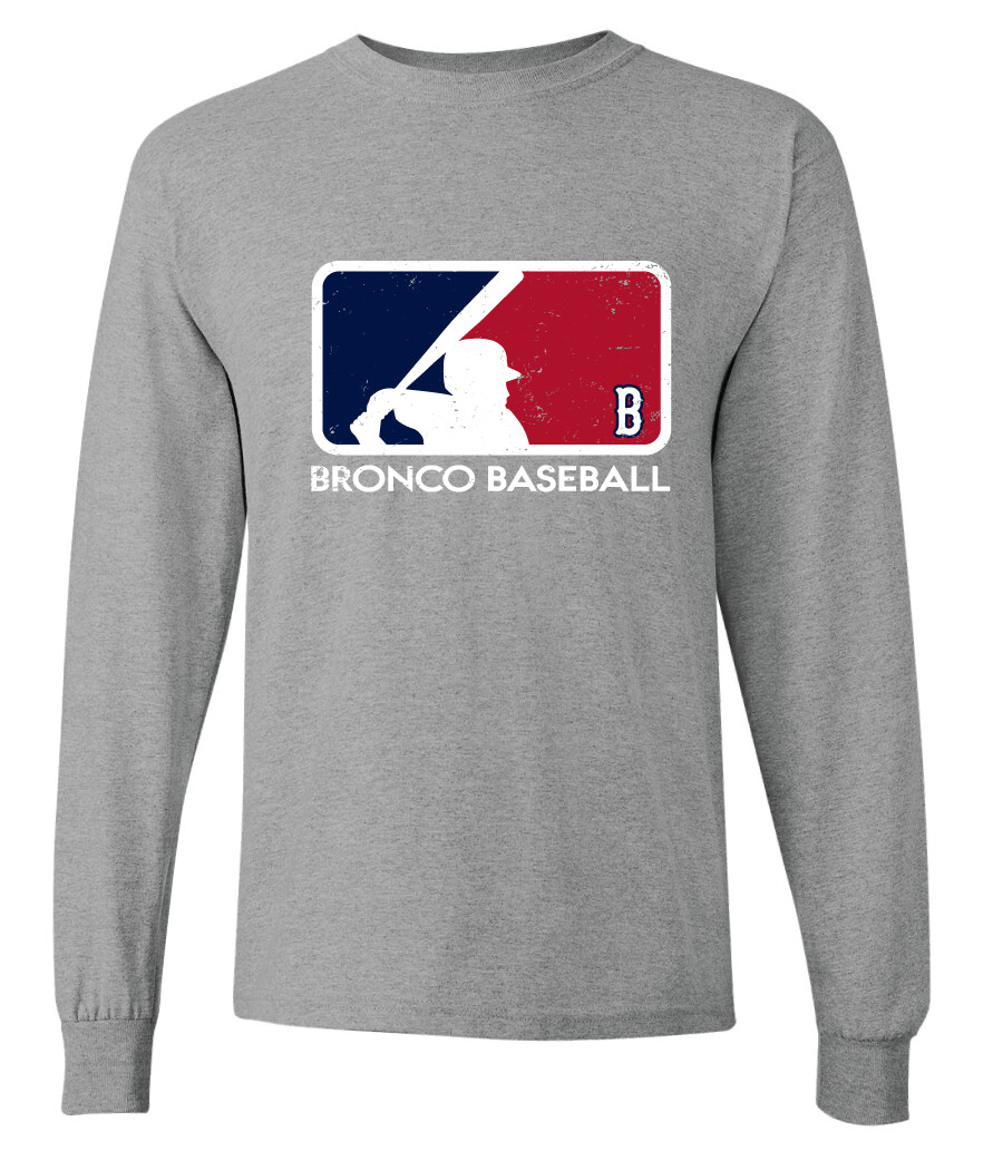 Boyd Baseball - Batter - Long Sleeve, Color: Athletic Heather