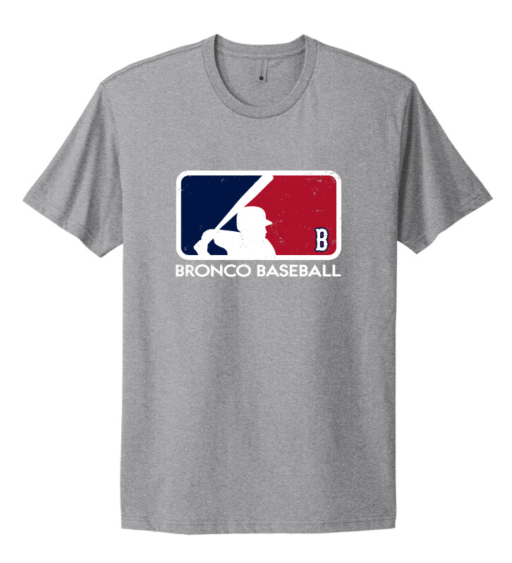 Boyd Baseball - Batter - Next Level Short Sleeve, Color: Heather Grey